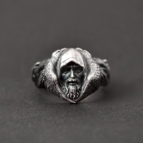 Wolf Stainless Steel Ring