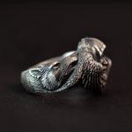 Wolf Stainless Steel Ring