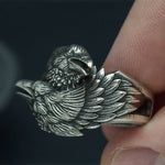 Crow Stainless Steel Ring