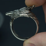 Crow Stainless Steel Ring