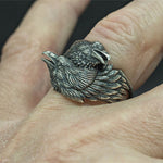 Crow Stainless Steel Ring