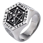 Viking Rune Stainless Steel Ring