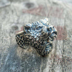 Bear Warrior Biker Ring