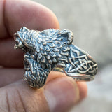 Bear Warrior Biker Ring